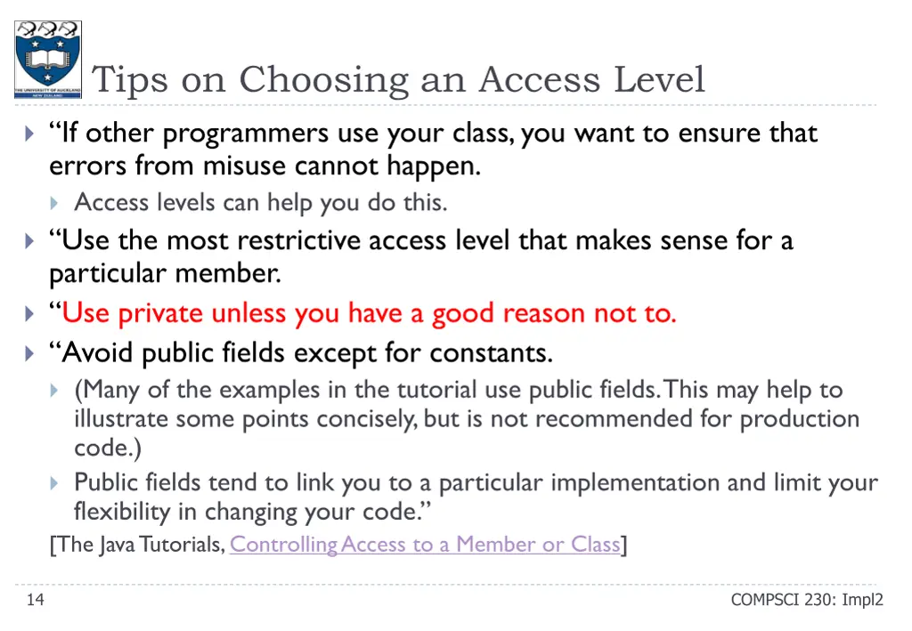 tips on choosing an access level