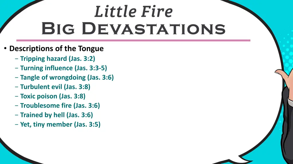 descriptions of the tongue tripping hazard