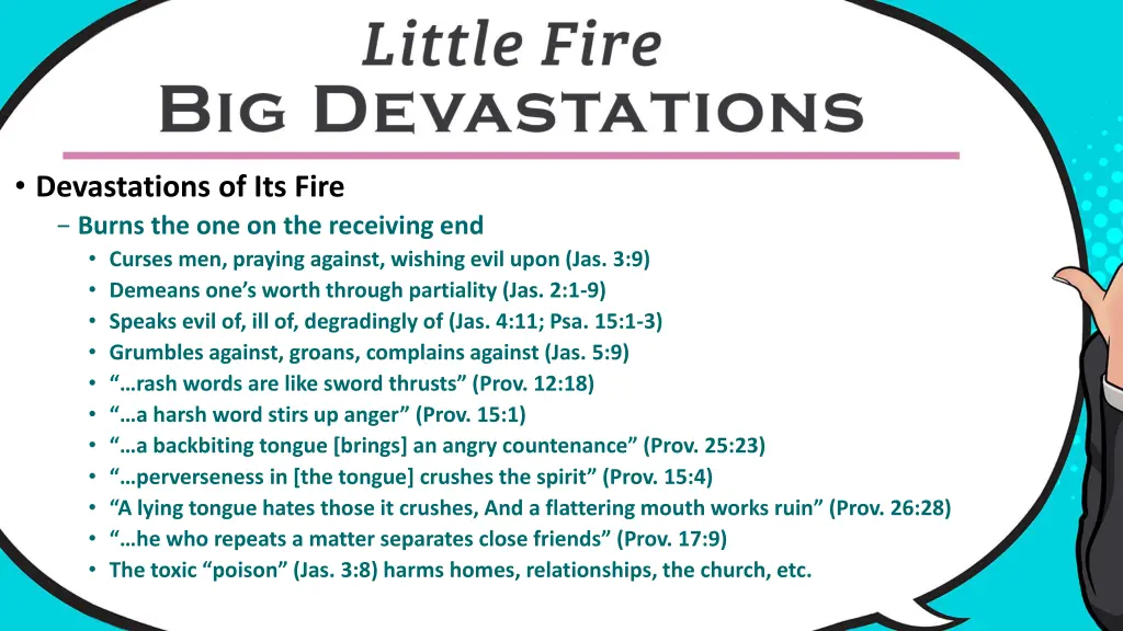 devastations of its fire burns