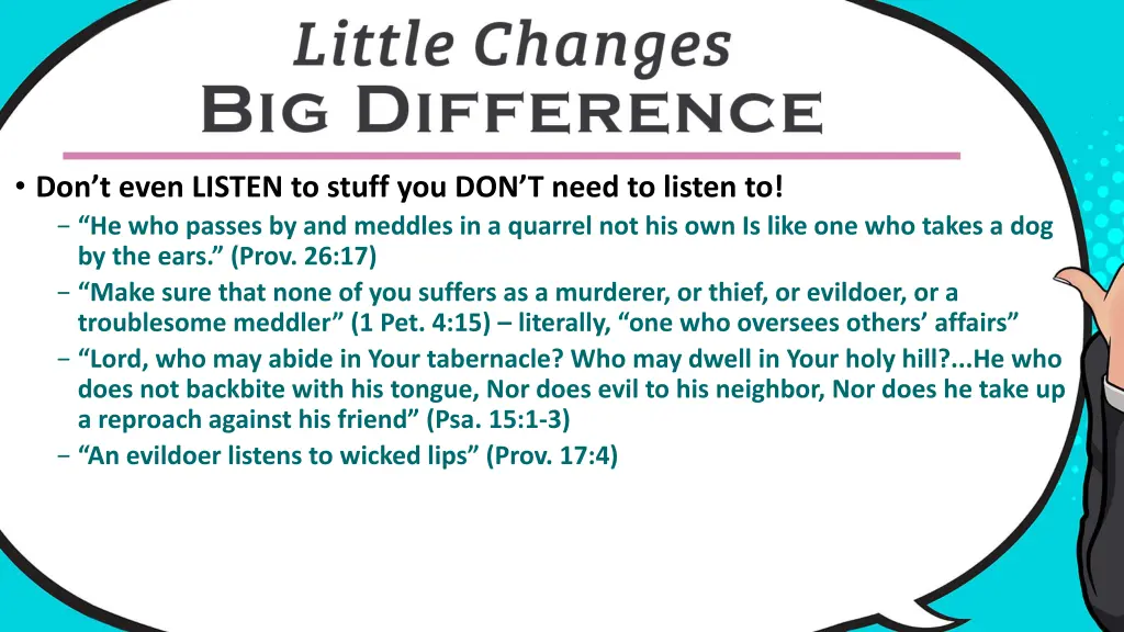 don t even listen to stuff you don t need