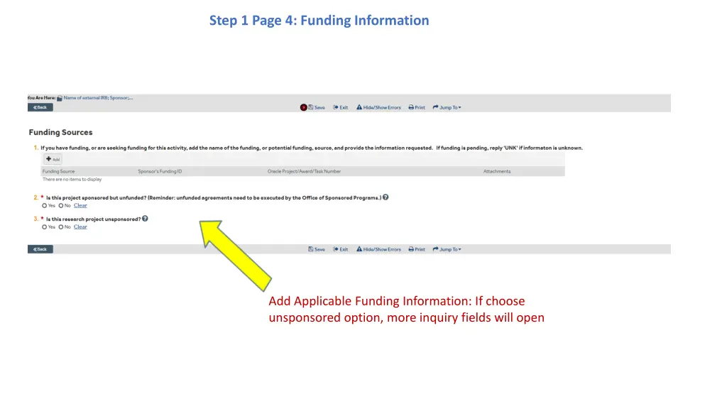 step 1 page 4 funding information
