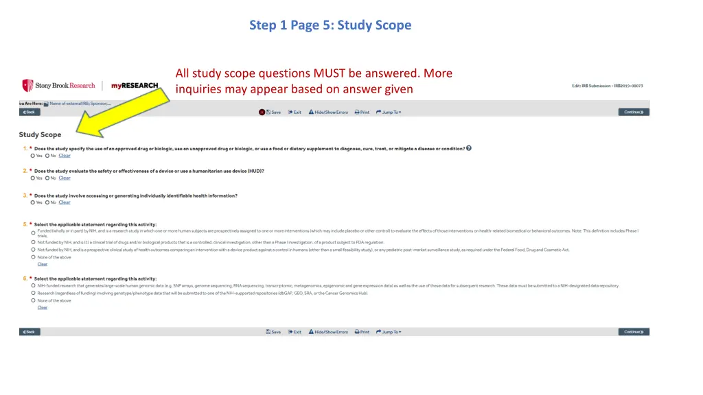 step 1 page 5 study scope