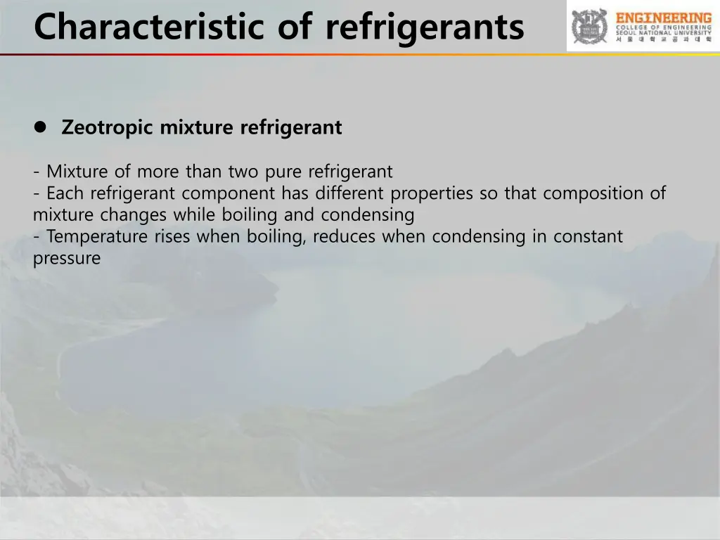 characteristic of refrigerants 1