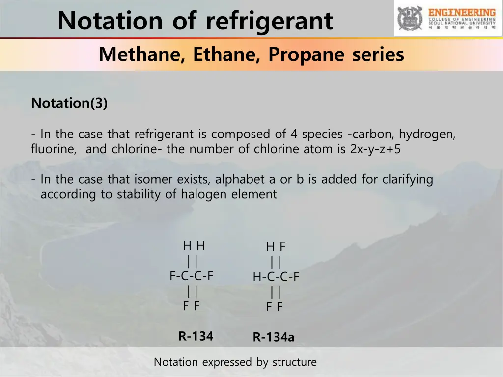 notation of refrigerant methane ethane propane 1