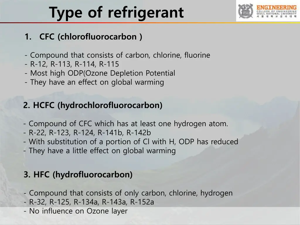 type of refrigerant 1