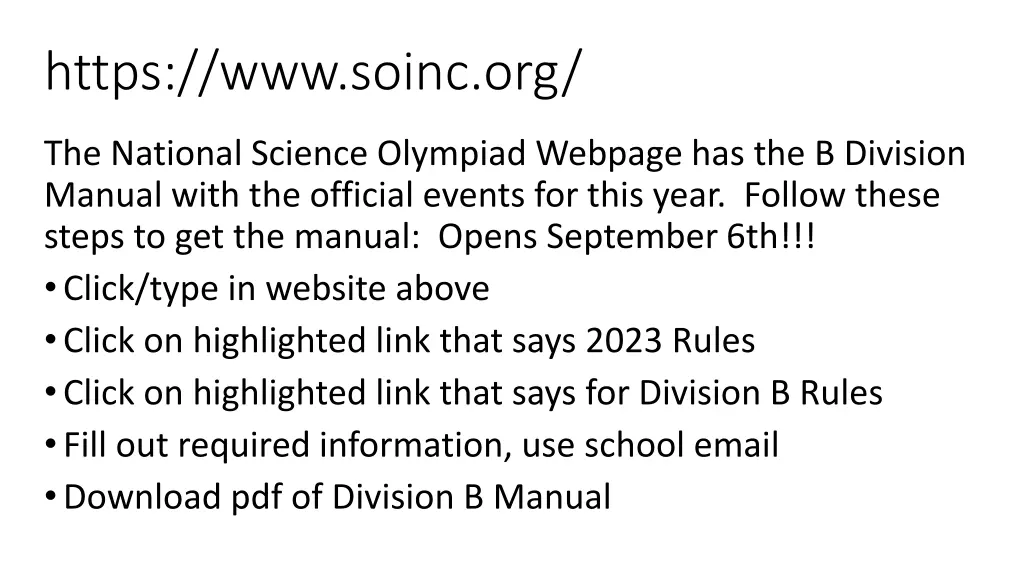 https www soinc org