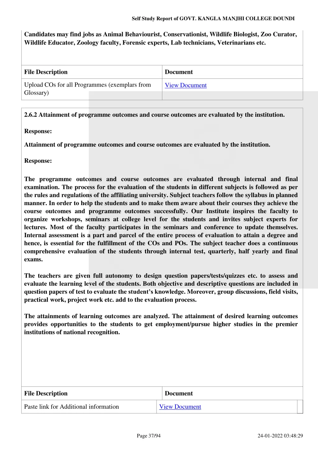 self study report of govt kangla manjhi college 36