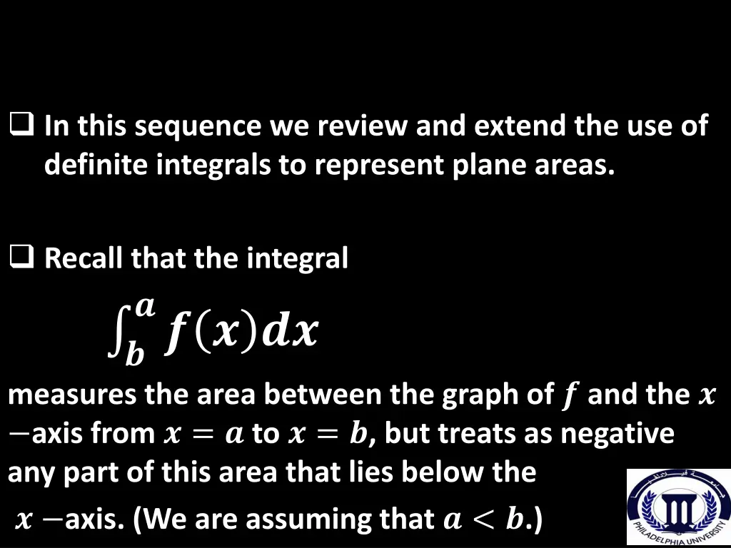 in this sequence we review and extend
