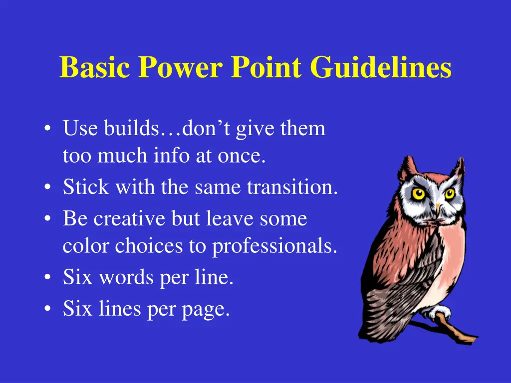 basic power point guidelines 1