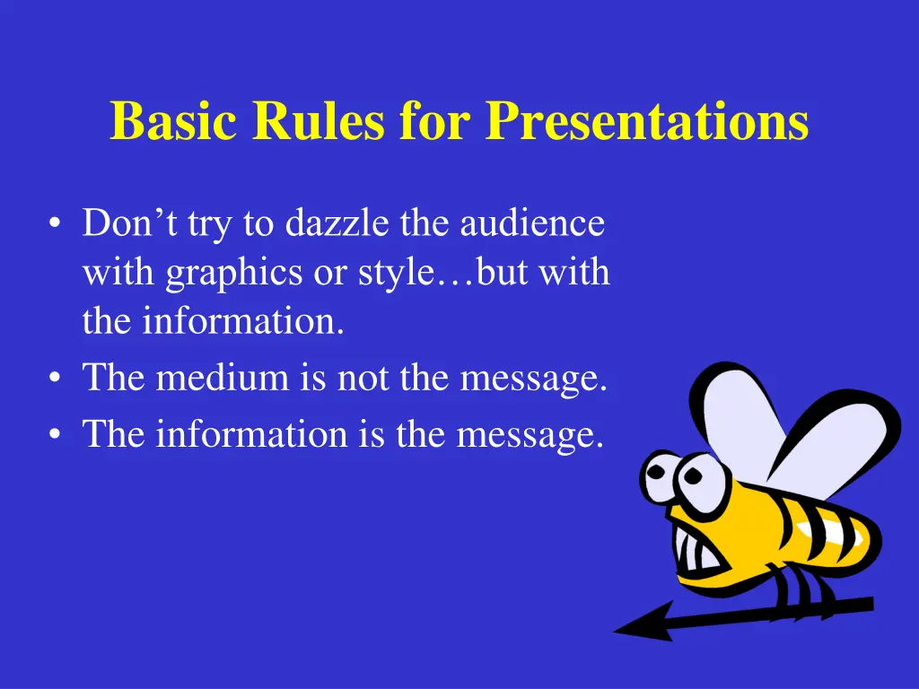 basic rules for presentations 3