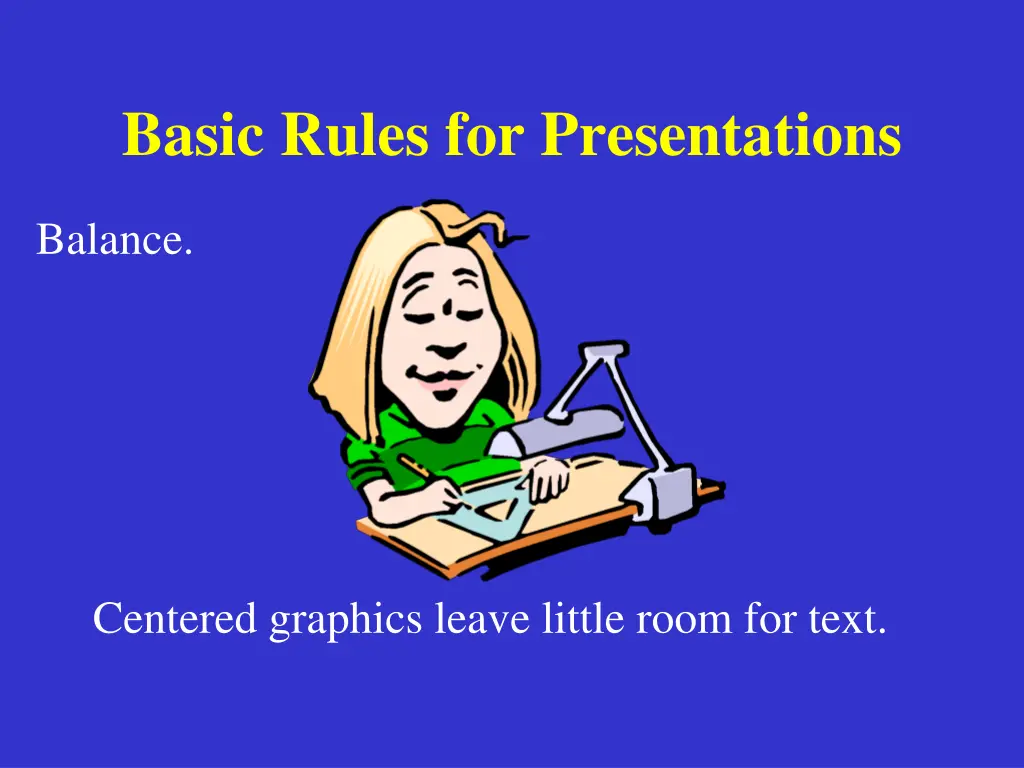 basic rules for presentations 6