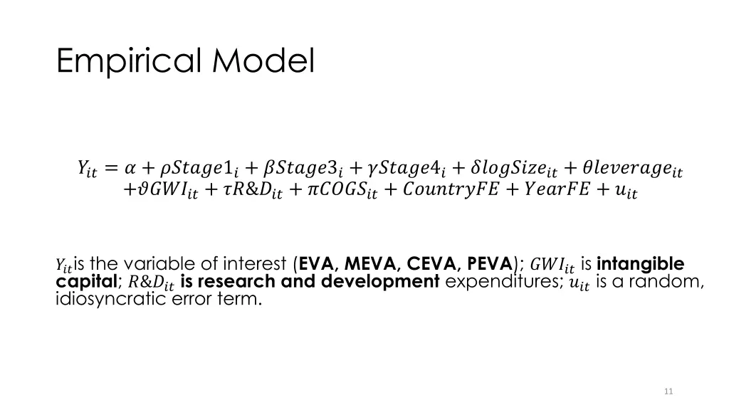 empirical model