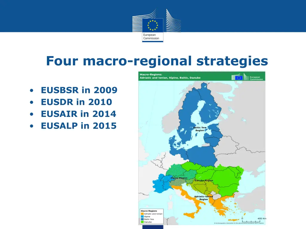 four macro regional strategies
