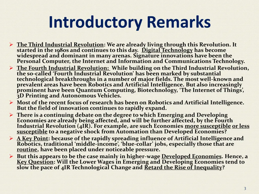 introductory remarks 1