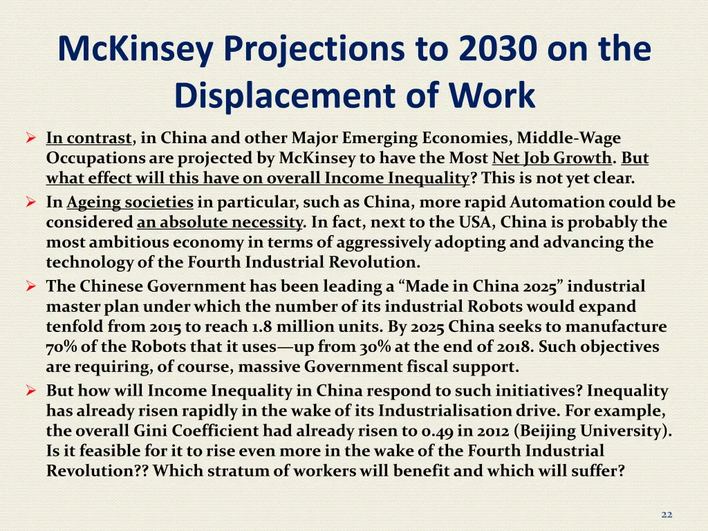 mckinsey projections to 2030 on the displacement 1