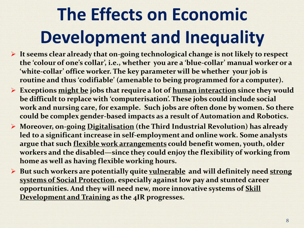 the effects on economic development 2