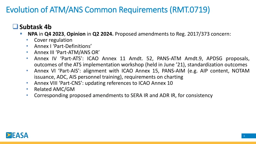 evolution of atm ans common requirements rmt 0719