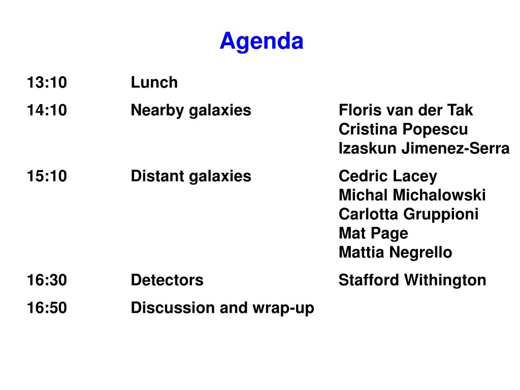 agenda 1