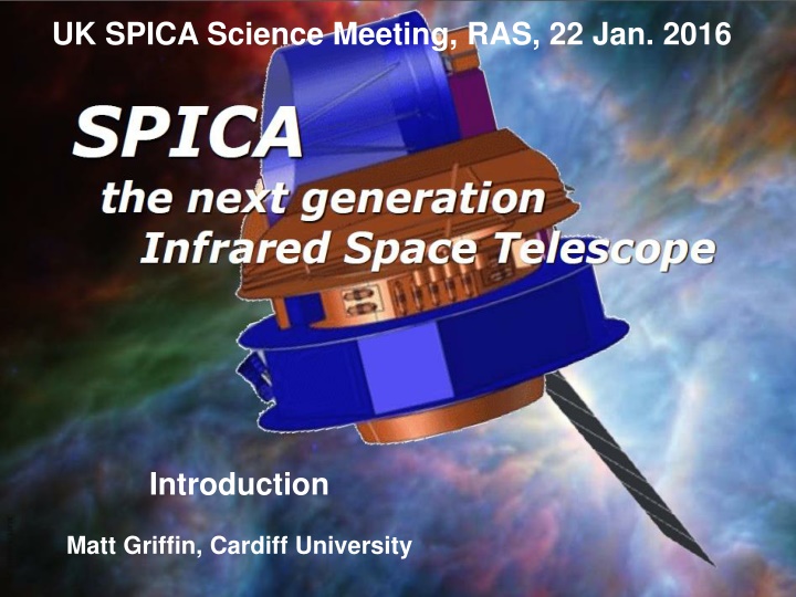 uk spica science meeting ras 22 jan 2016