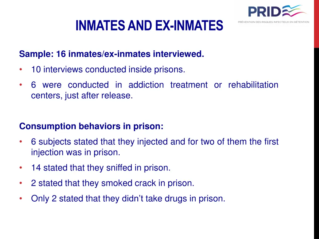 inmates and ex inmates