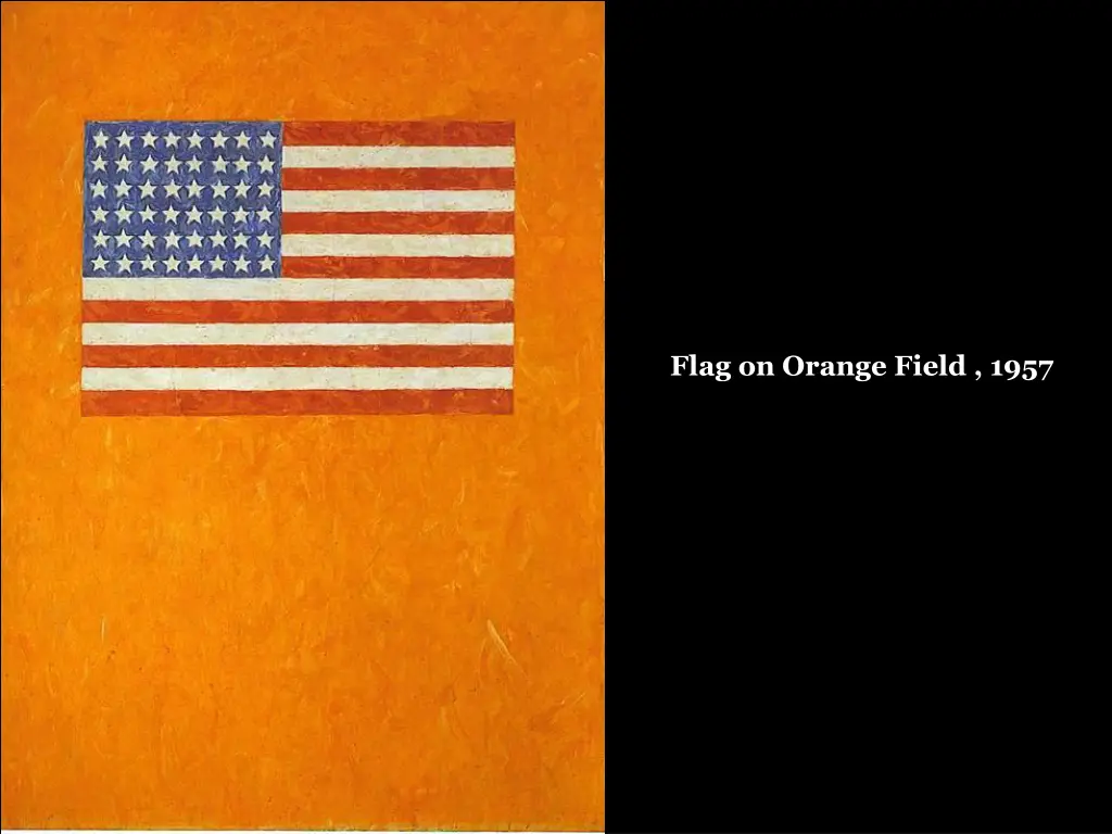 flag on orange field 1957