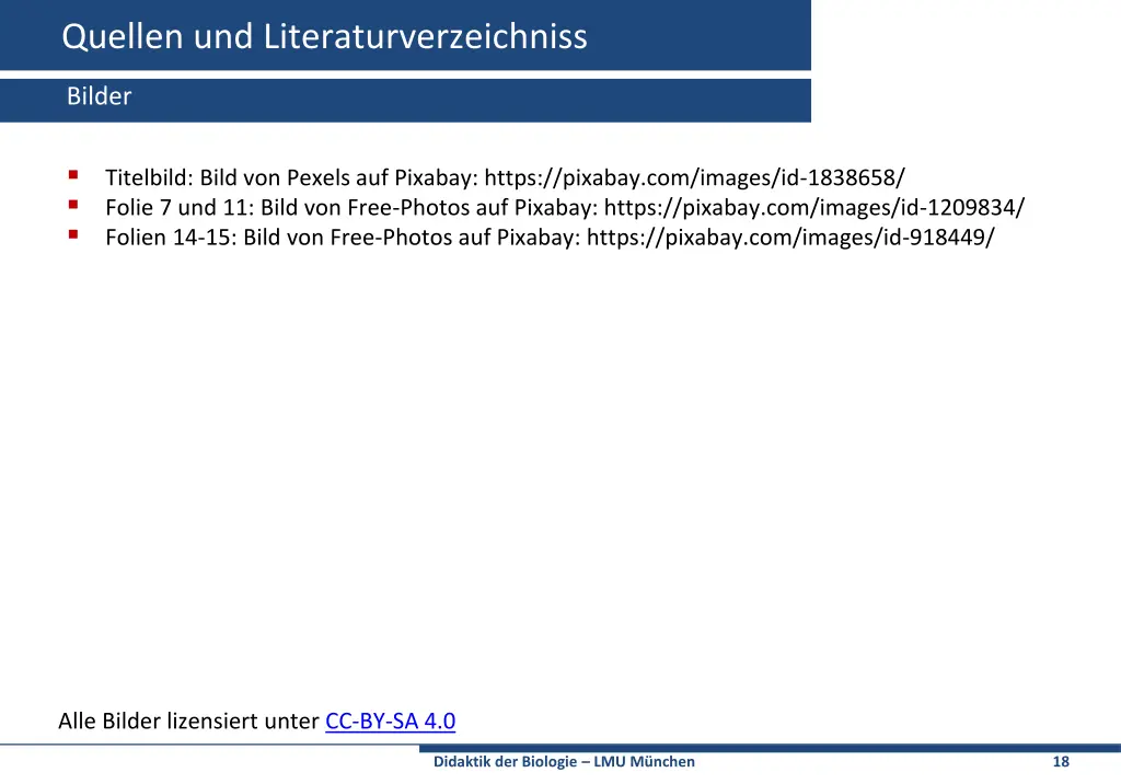 quellen und literaturverzeichniss