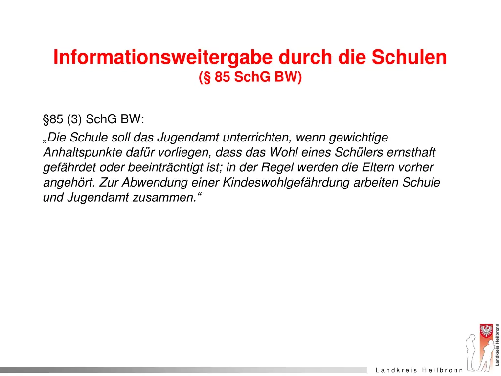 informationsweitergabe durch die schulen 85 schg
