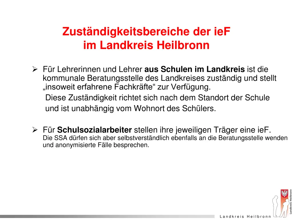 zust ndigkeitsbereiche der ief im landkreis