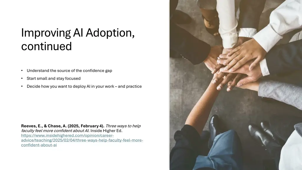 improving ai adoption continued