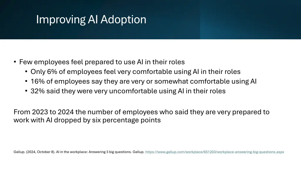 improving ai adoption