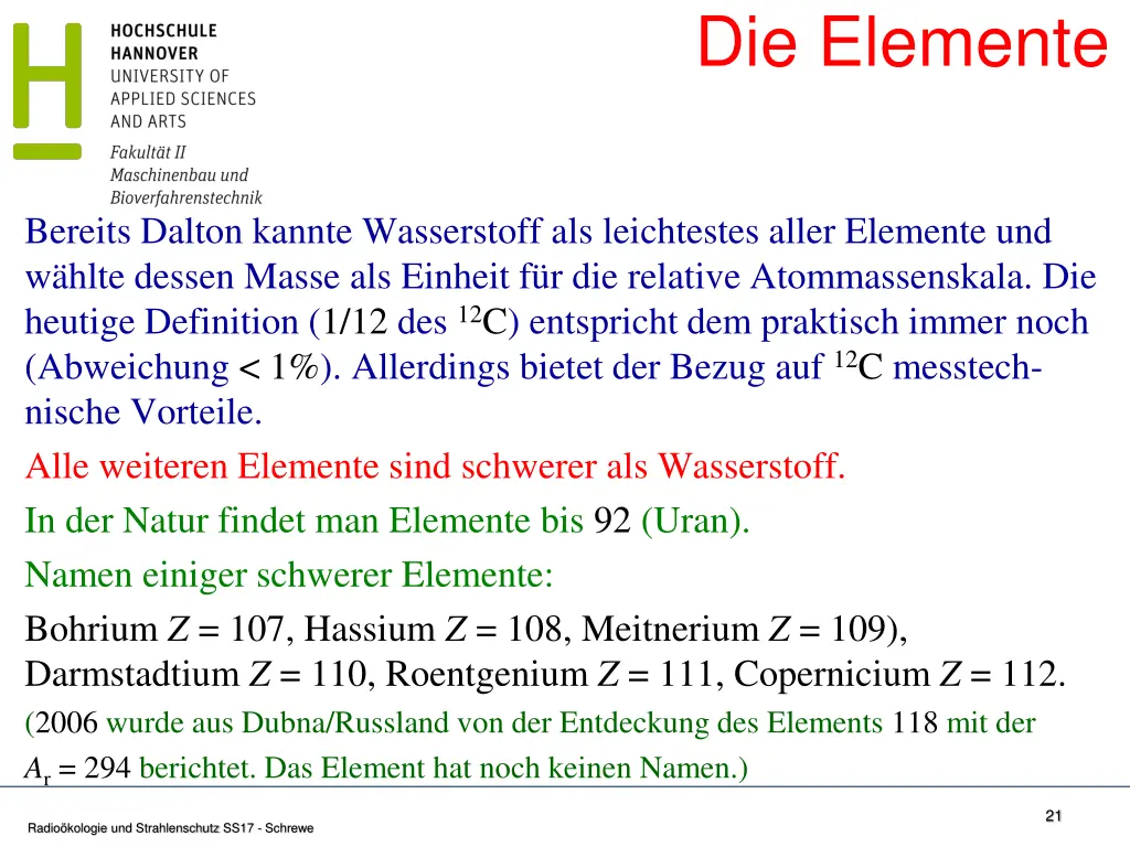 die elemente