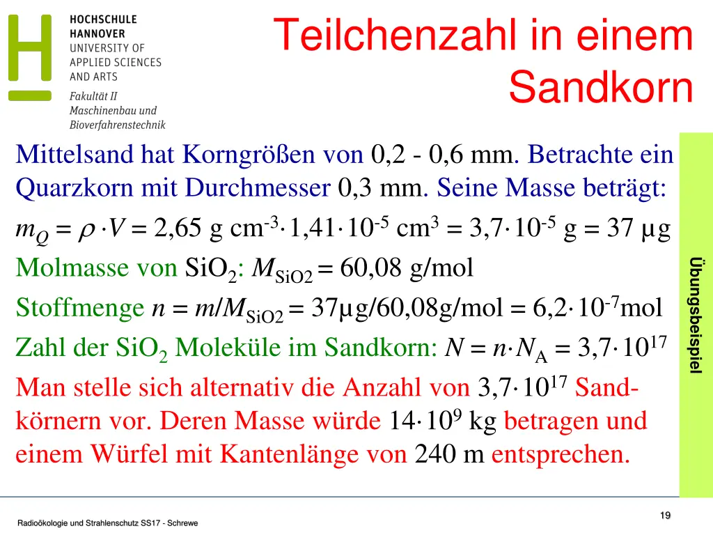 teilchenzahl in einem