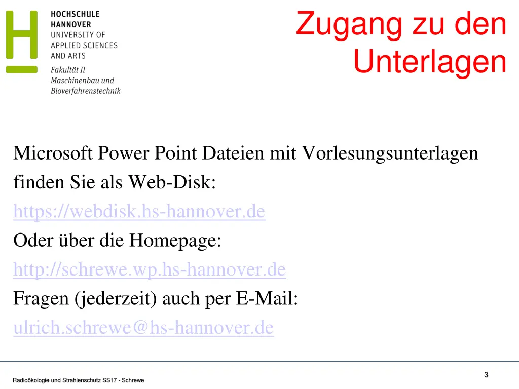 zugang zu den unterlagen