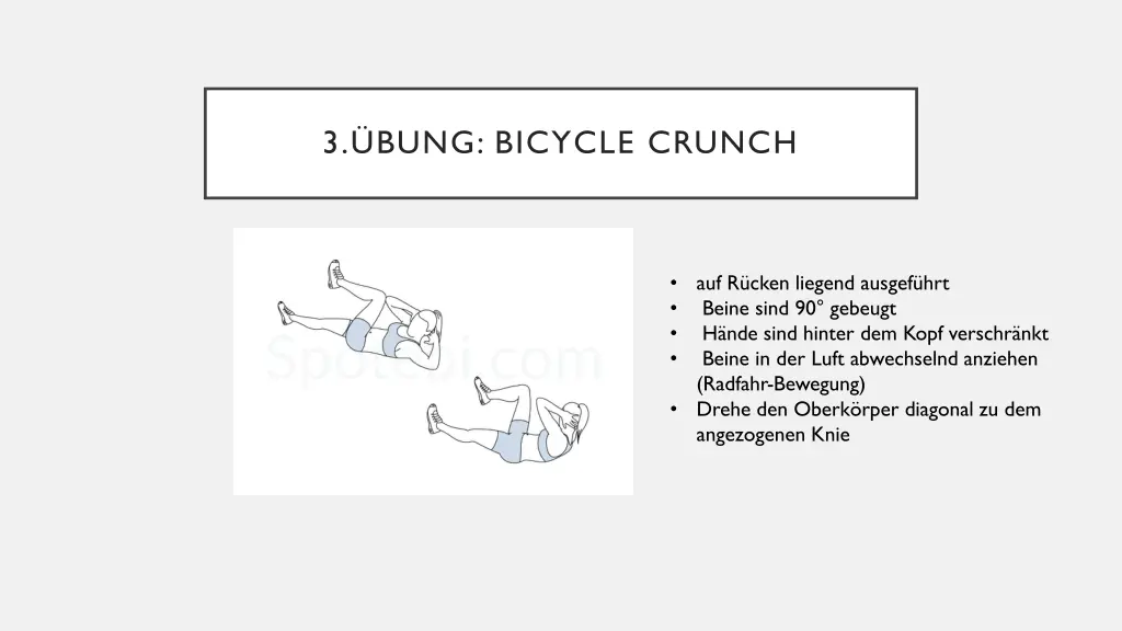 3 bung bicycle crunch