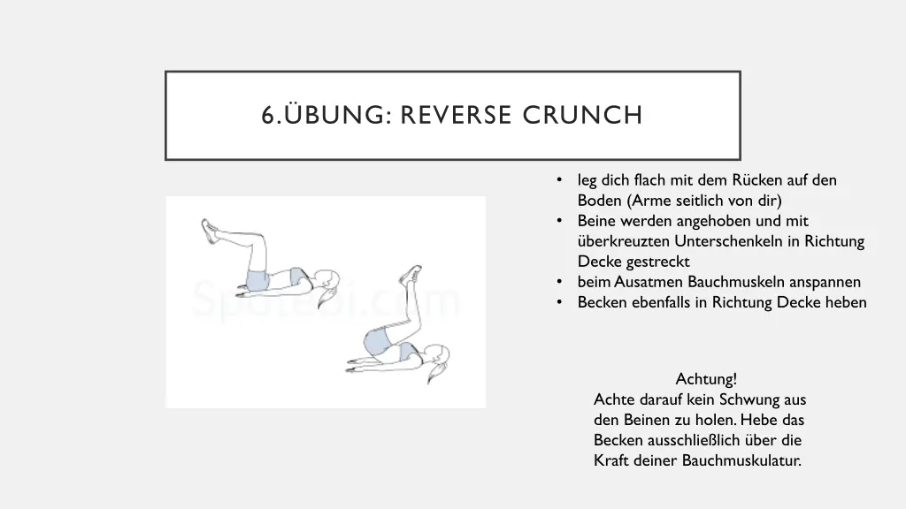 6 bung reverse crunch