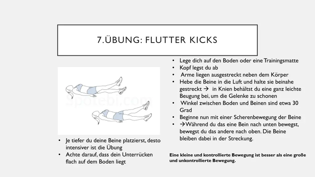 7 bung flutter kicks