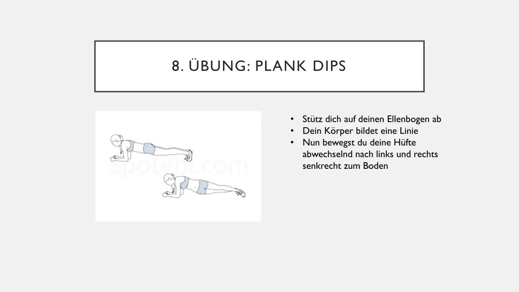 8 bung plank dips