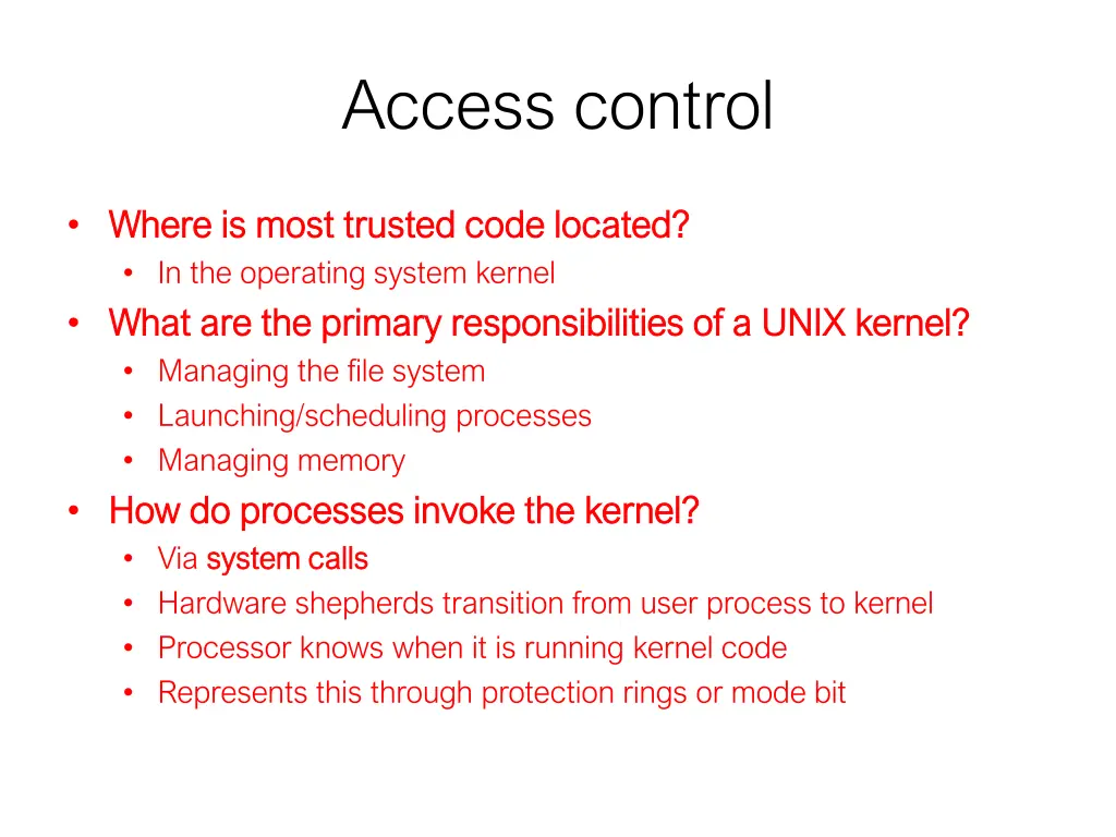 access control