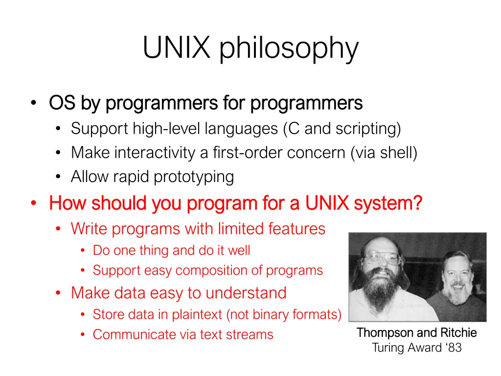 unix philosophy