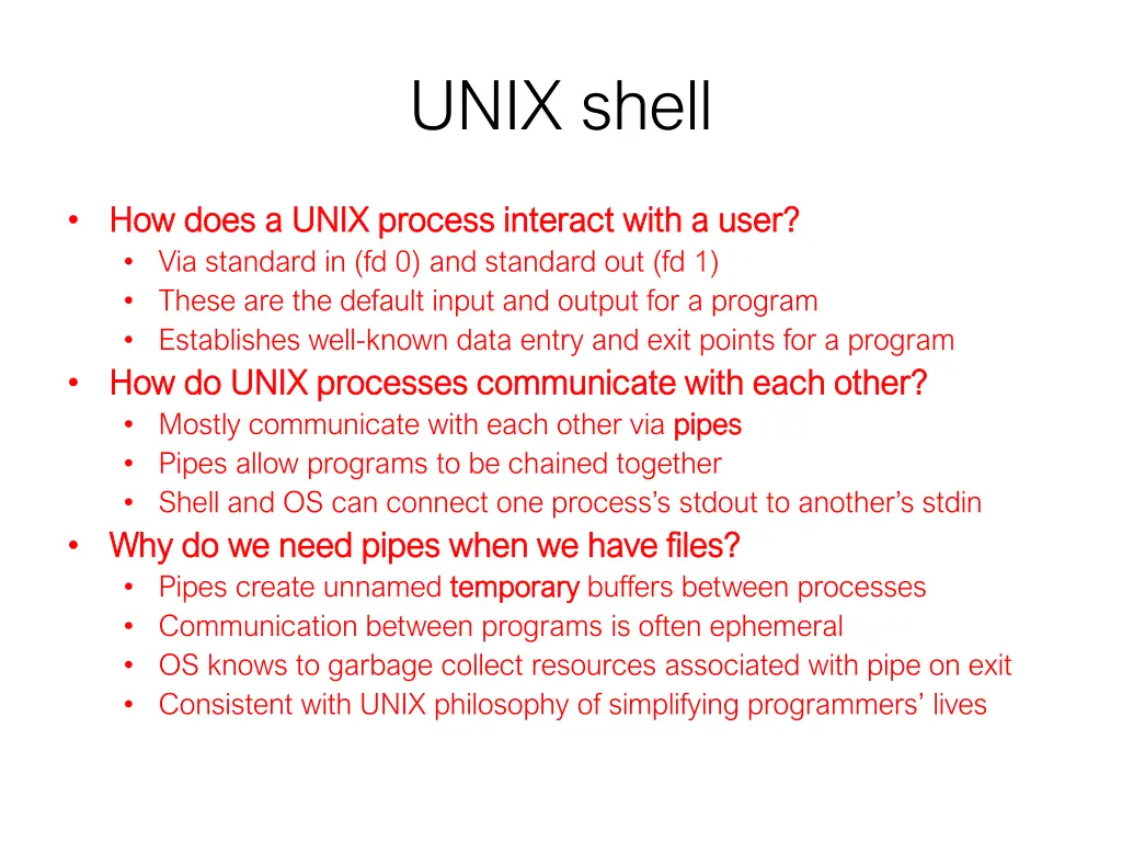 unix shell 1