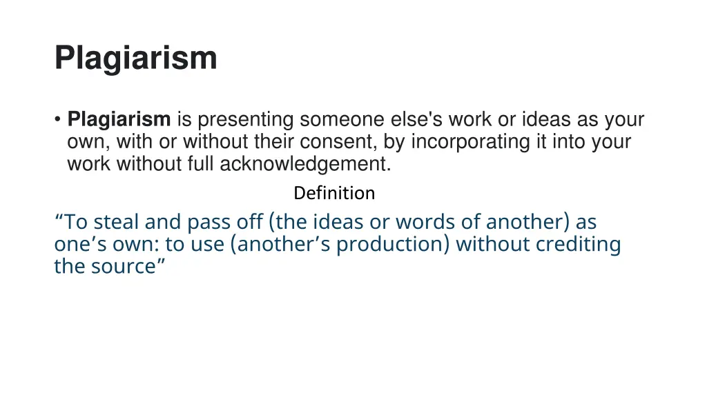 plagiarism