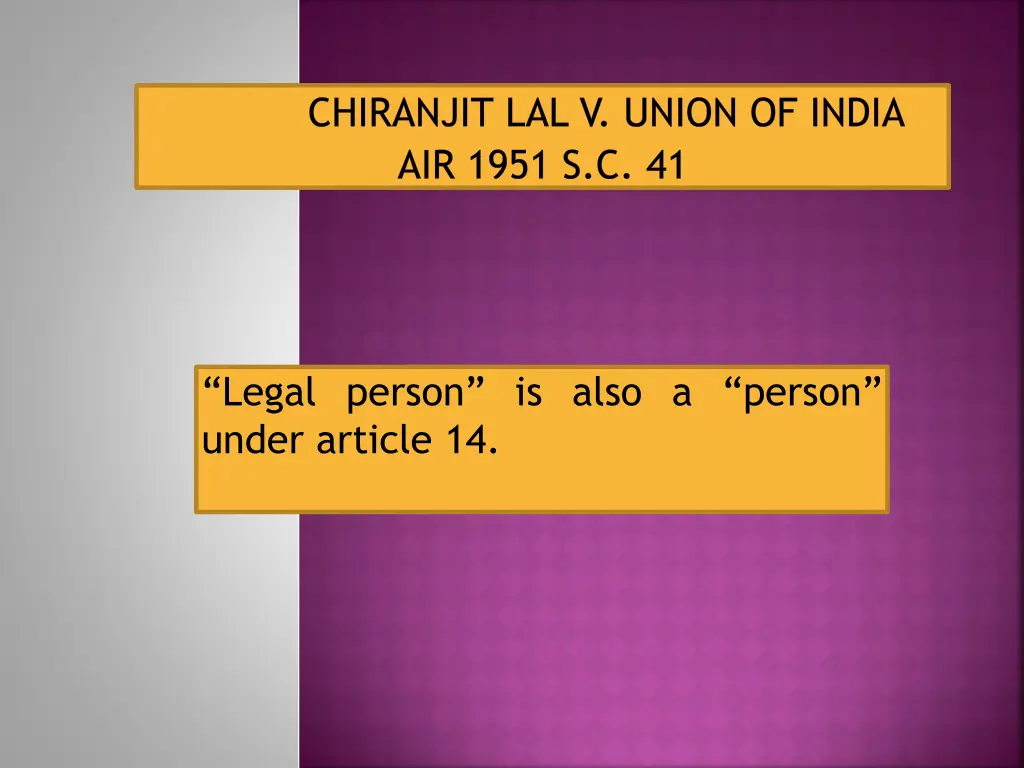 chiranjit lal v union of india air 1951 s c 41