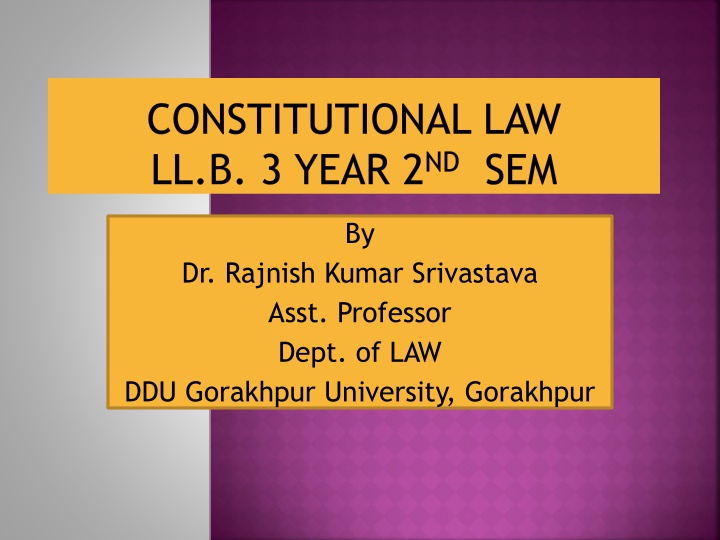 constitutional law ll b 3 year 2 nd sem