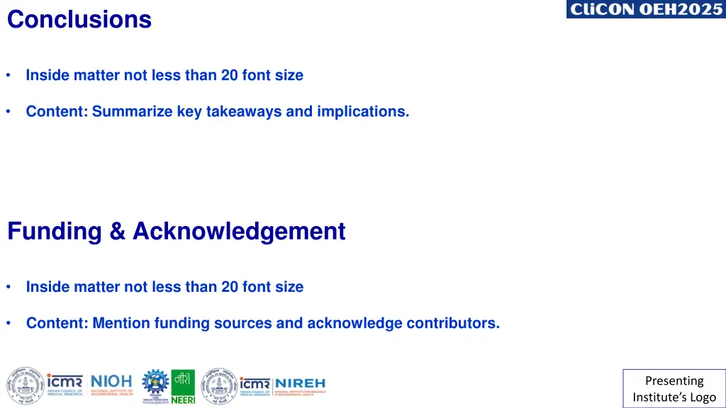 conclusions
