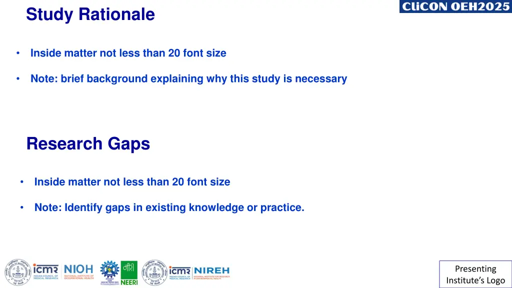 study rationale