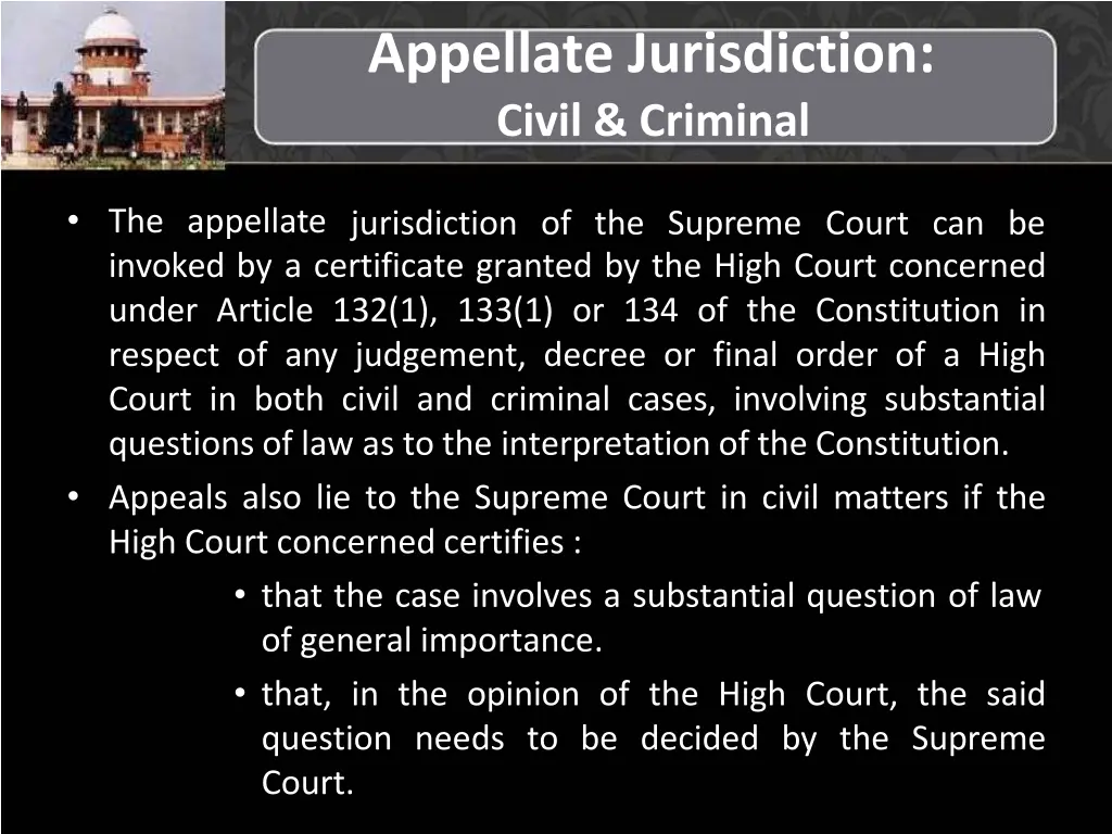 appellate jurisdiction civil criminal