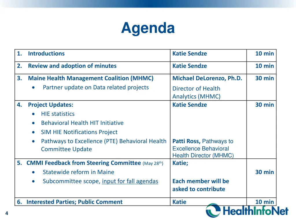 agenda