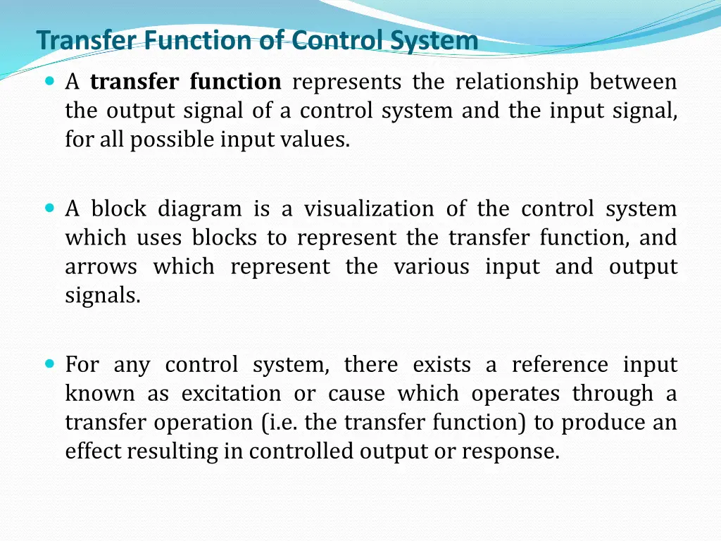 transfer function of control system a transfer