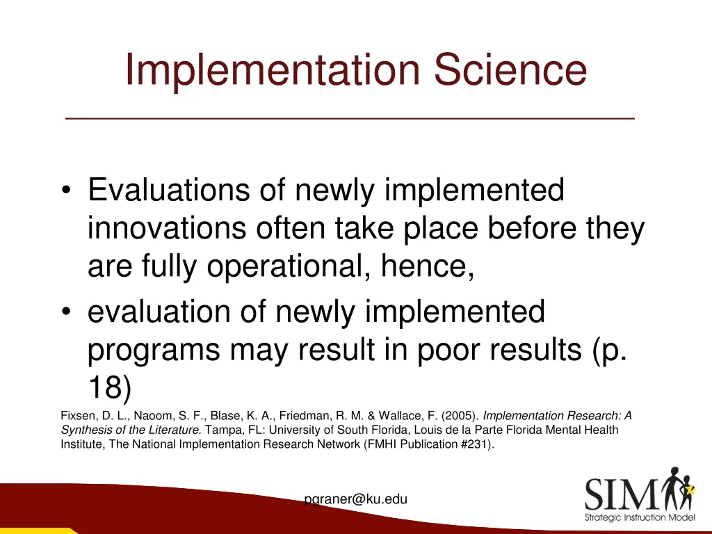 implementation science 1