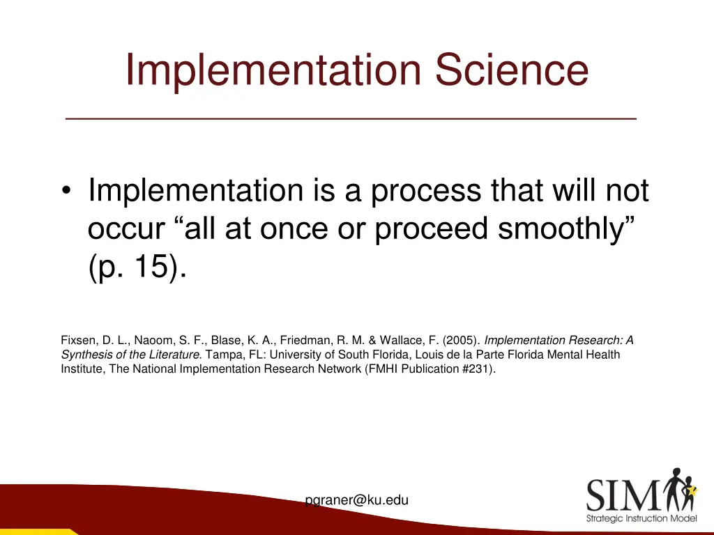 implementation science